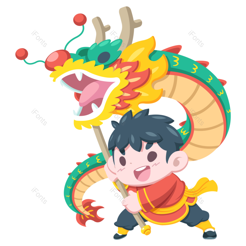 装饰图片,中国风元素,卡通PNG,春节免抠素材